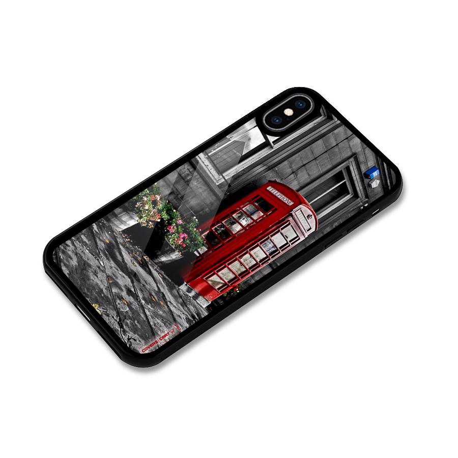 Flower And Booth Glass Back Case for iPhone XS Max