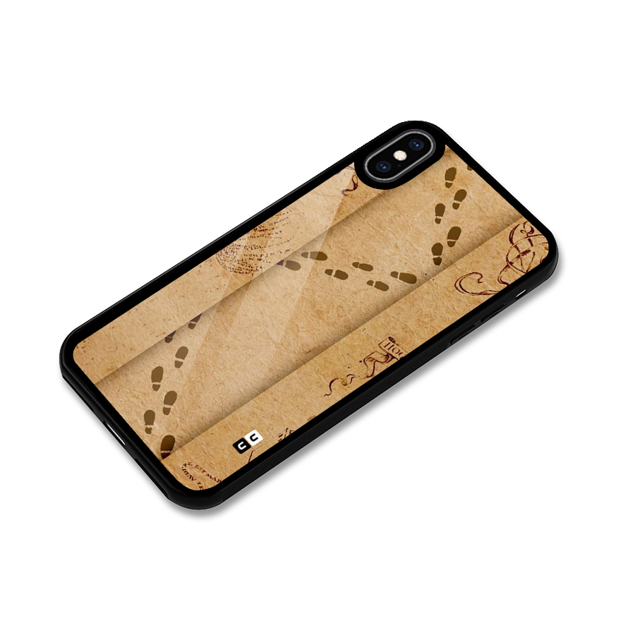 Footsteps Glass Back Case for iPhone XS Max