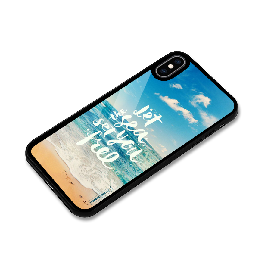 Free Sea Glass Back Case for iPhone XS Max