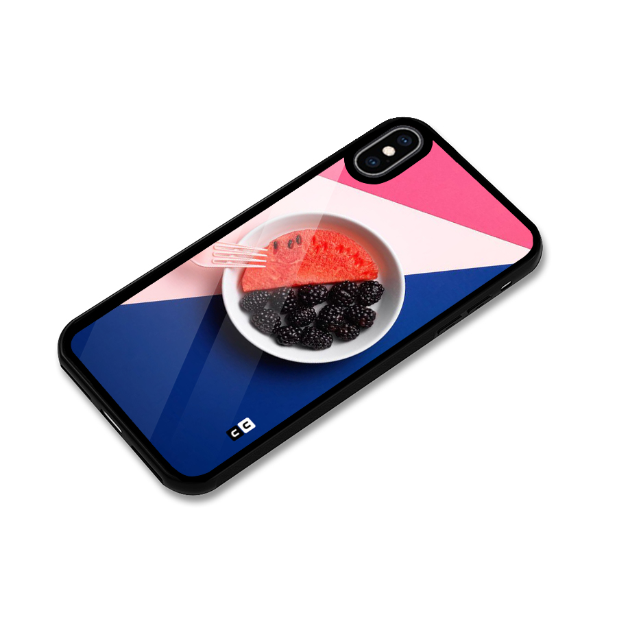 Fresh Fruit Season Glass Back Case for iPhone XS Max