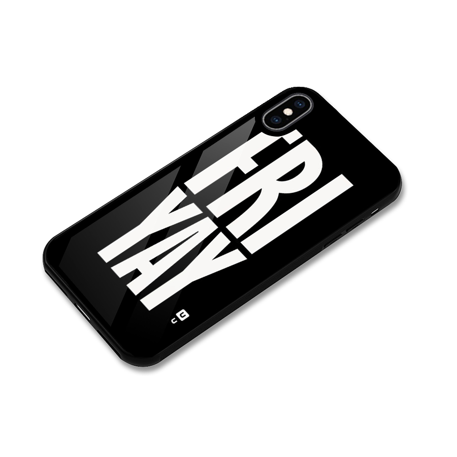 Fri Yay Glass Back Case for iPhone XS Max