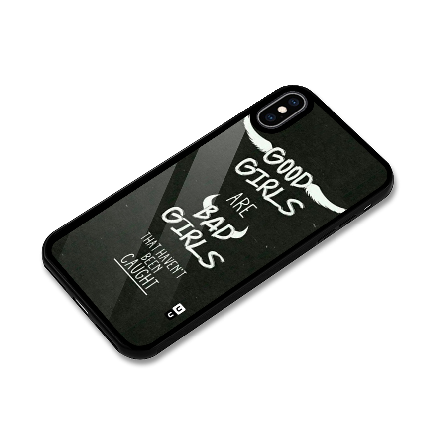 Good Bad Girls Glass Back Case for iPhone XS Max