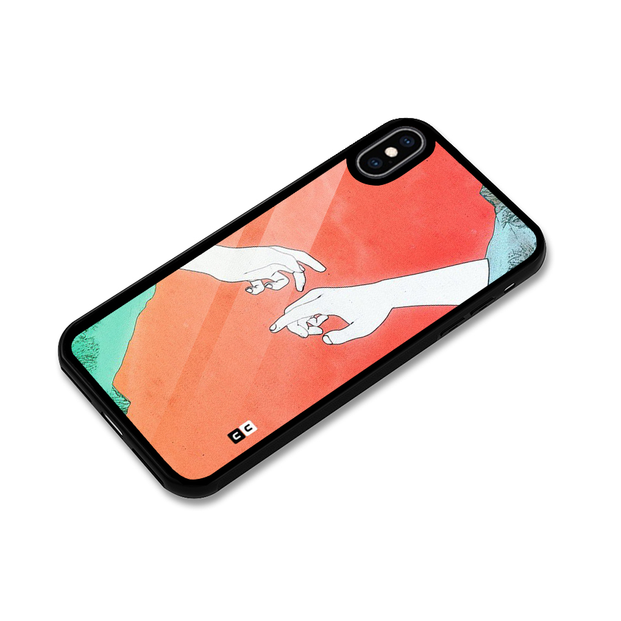 Hand Paint Drawing Glass Back Case for iPhone XS Max