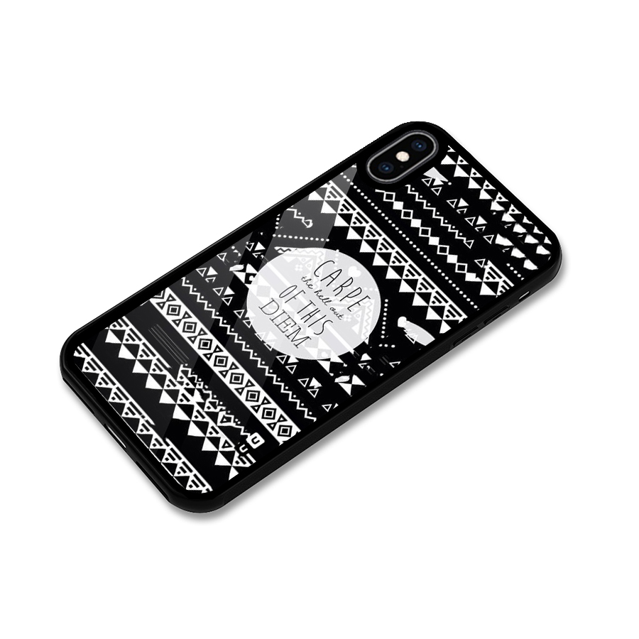 Hell Diem Glass Back Case for iPhone XS Max