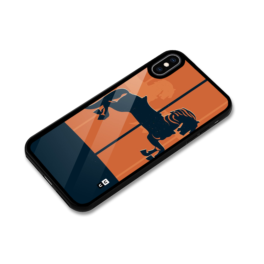 Horse Glass Back Case for iPhone XS Max