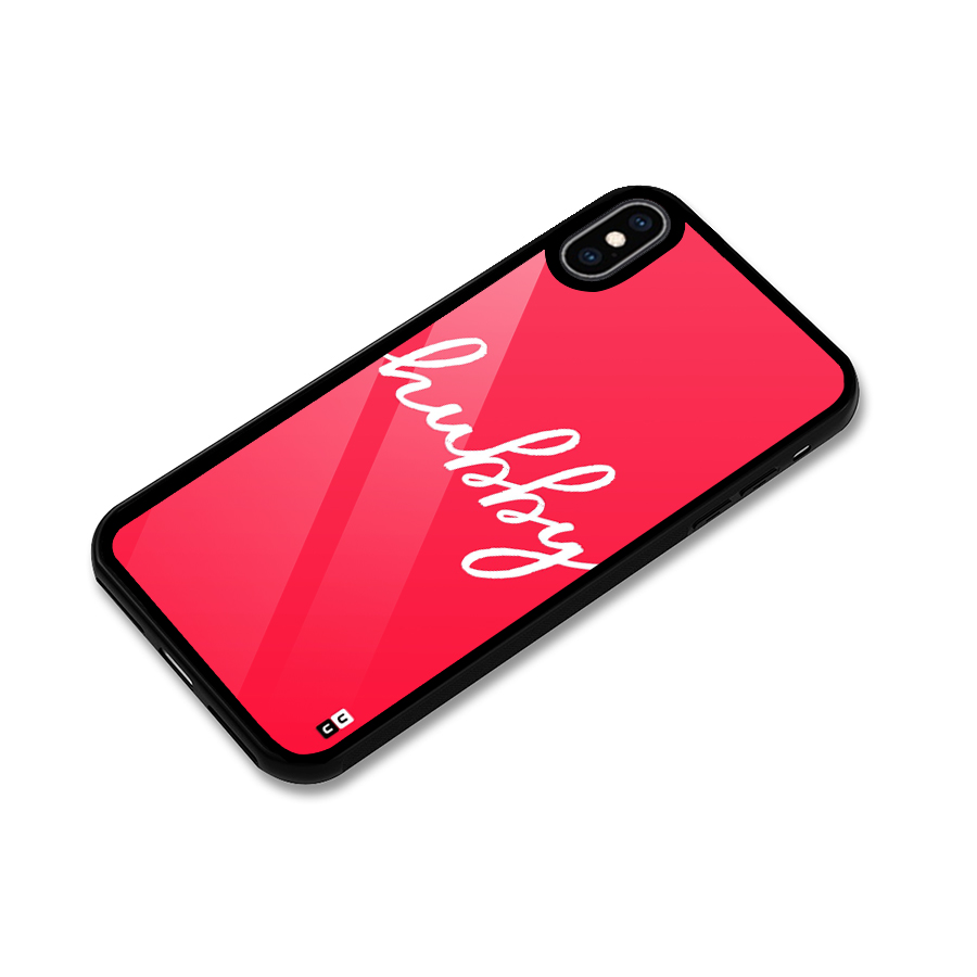 Hubby Glass Back Case for iPhone XS Max