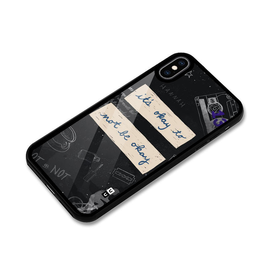 Its Okay Glass Back Case for iPhone XS Max