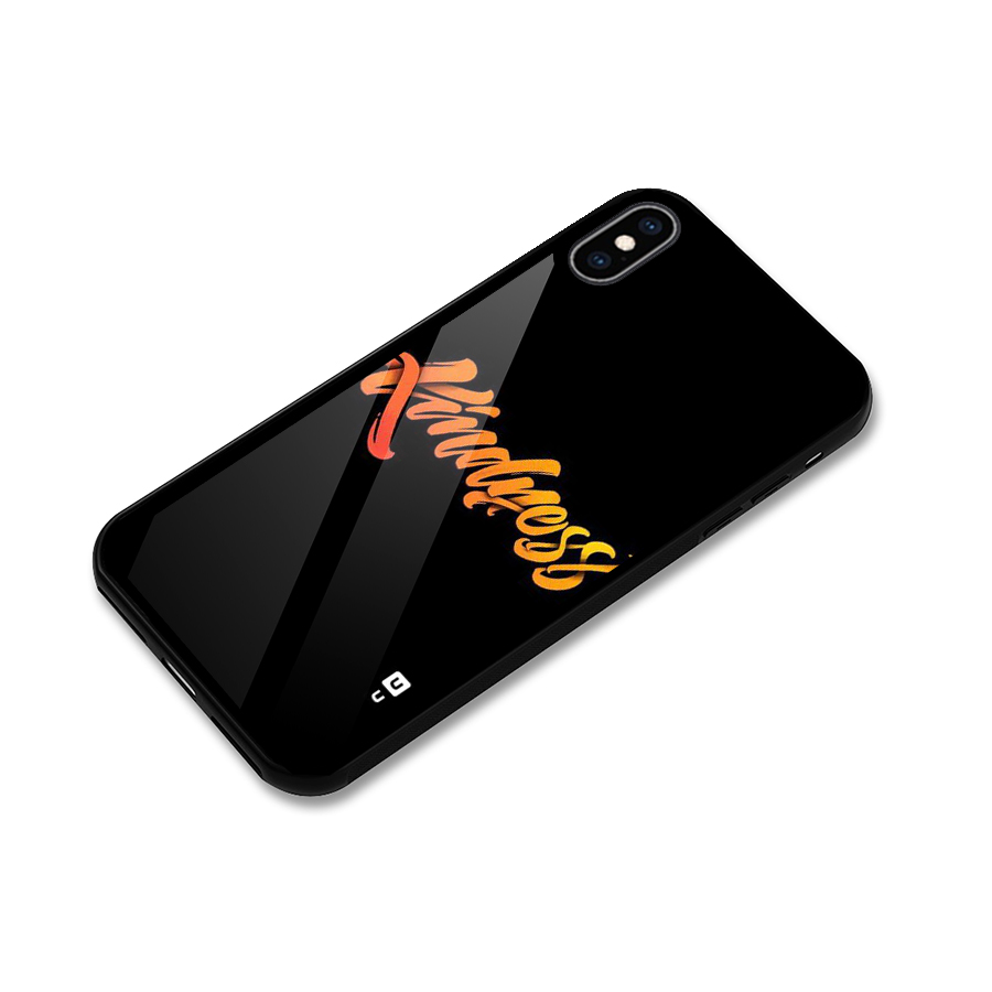 Kindness Glass Back Case for iPhone XS Max