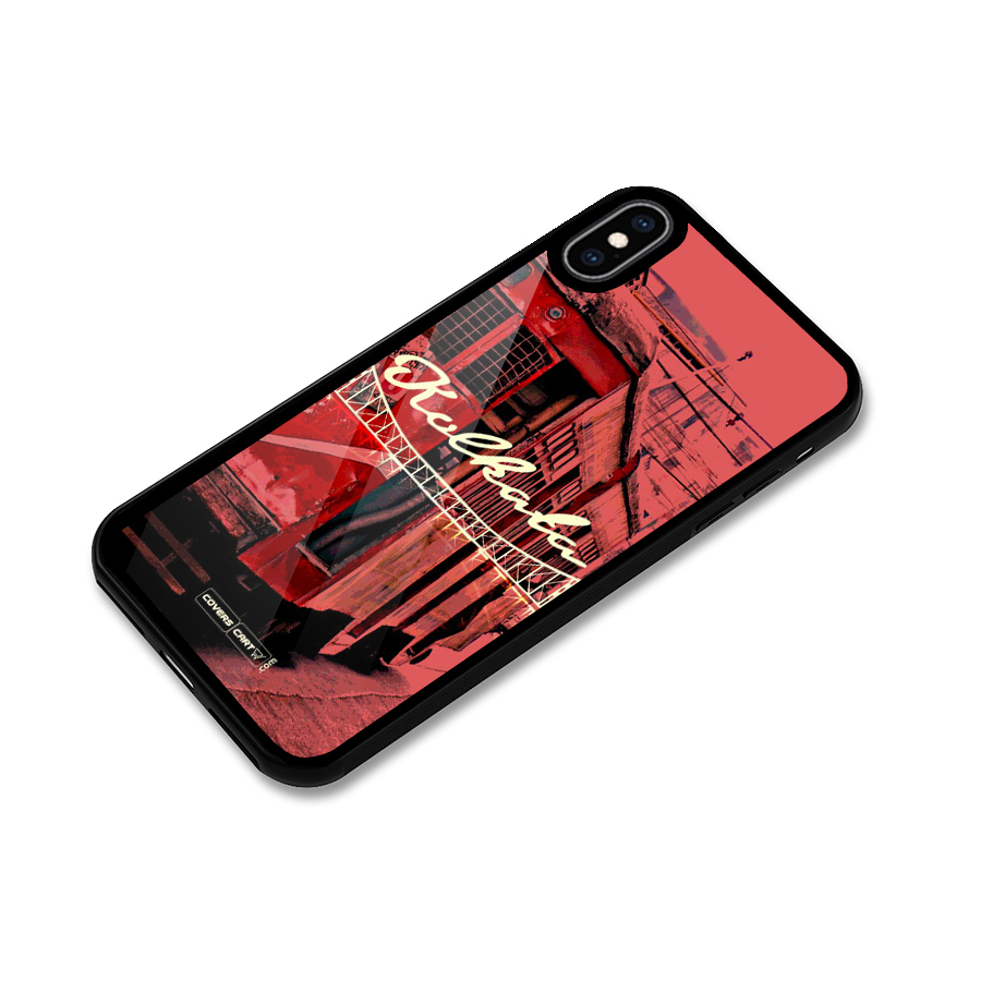 Kolkata Citystyle Glass Back Case for iPhone XS Max