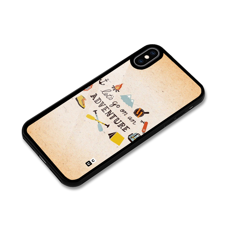 Lets Adventure Life Glass Back Case for iPhone XS Max