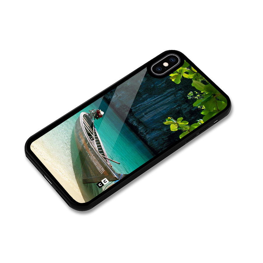 Lets Cross Over Glass Back Case for iPhone XS Max