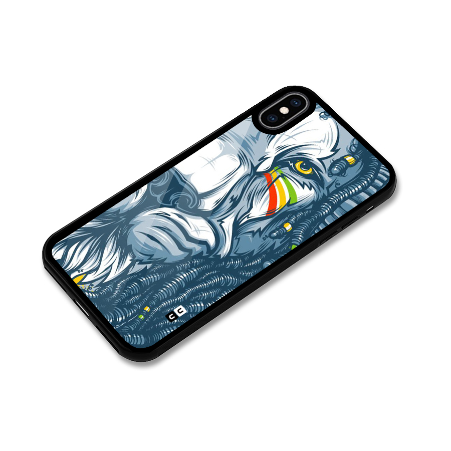 Lionic Face Glass Back Case for iPhone XS Max