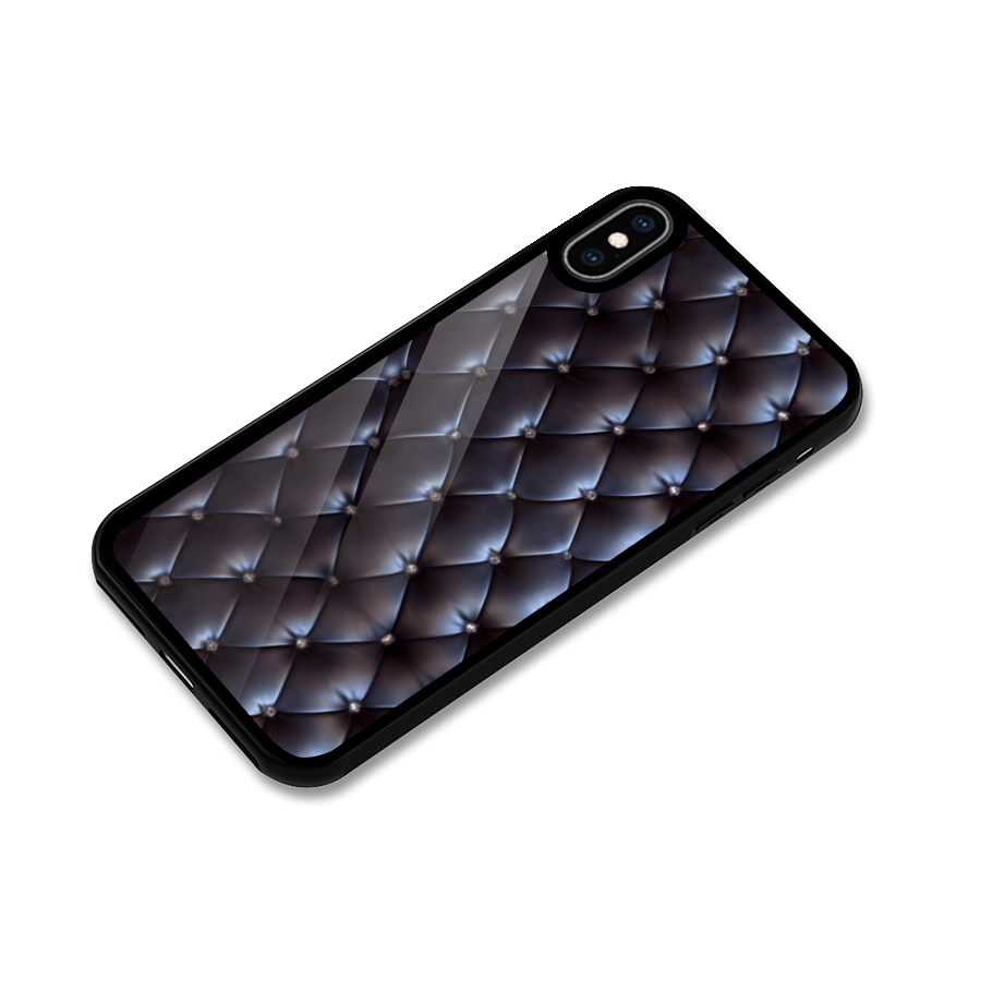Luxury Pattern Glass Back Case for iPhone XS Max