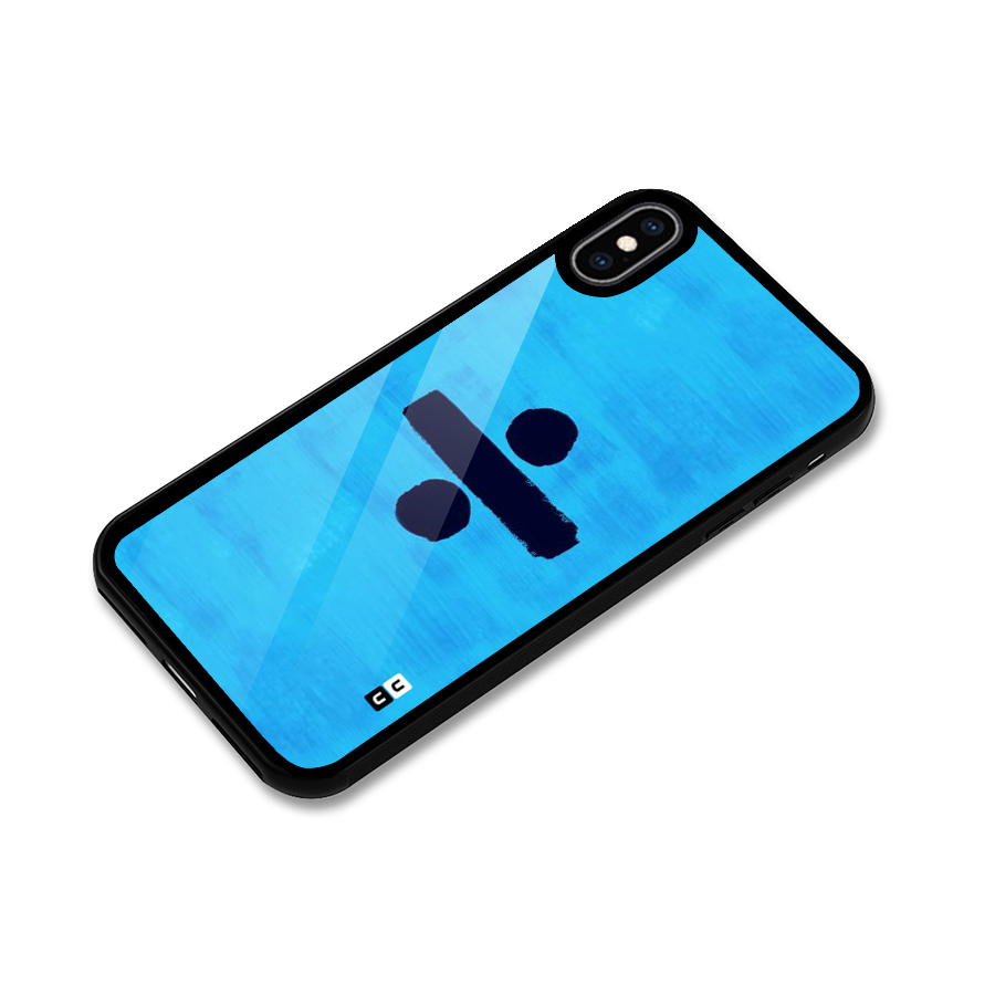 Math And Blue Glass Back Case for iPhone XS Max
