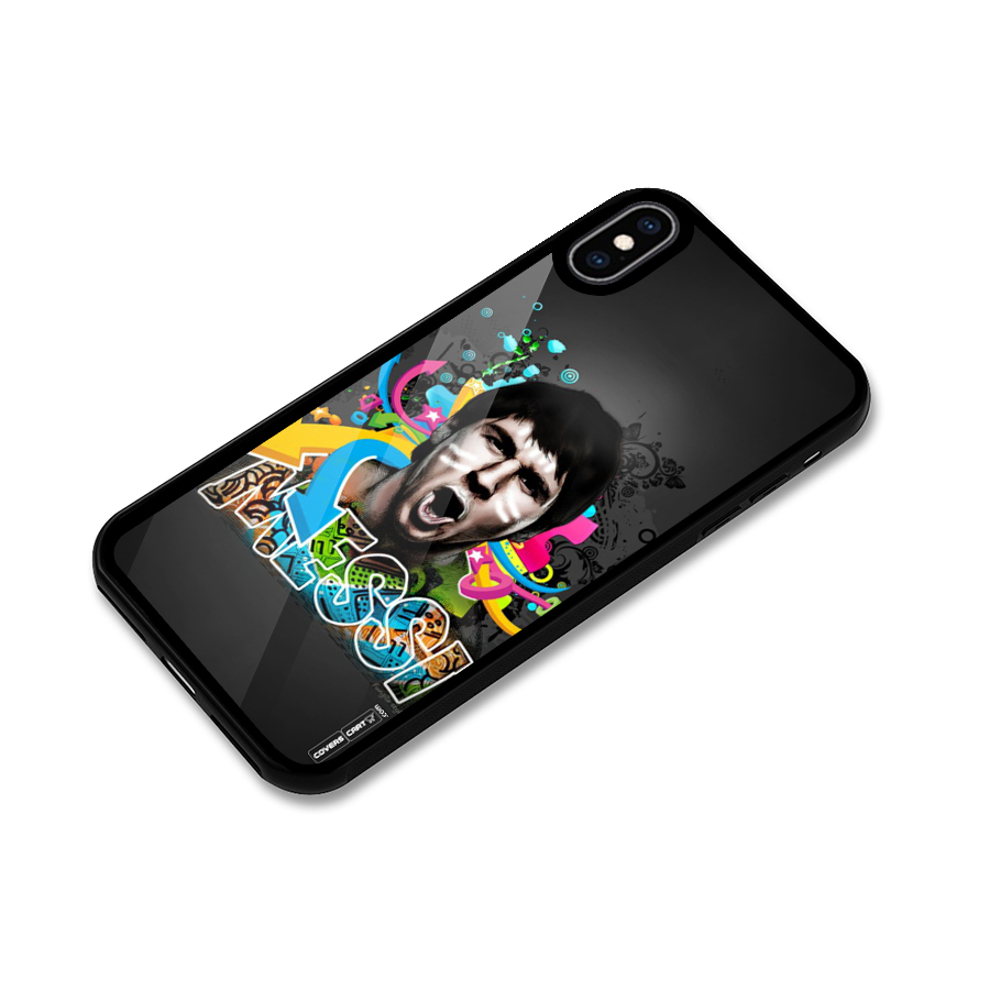 Messi For Argentina Glass Back Case for iPhone XS Max