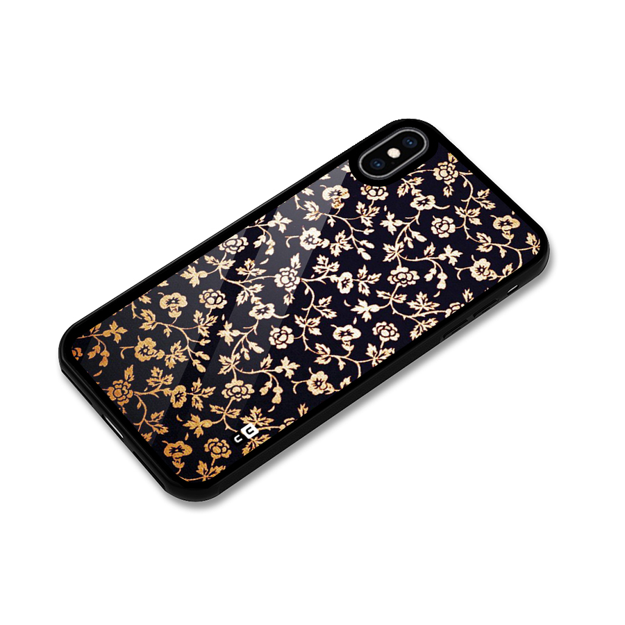 Most Beautiful Floral Glass Back Case for iPhone XS Max