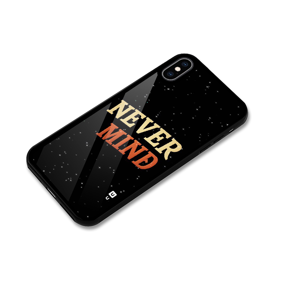 Never Mind Design Glass Back Case for iPhone XS Max