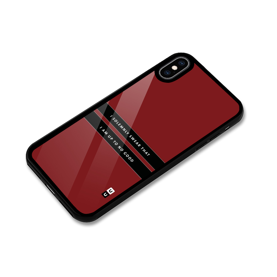 No Good Swear Glass Back Case for iPhone XS Max