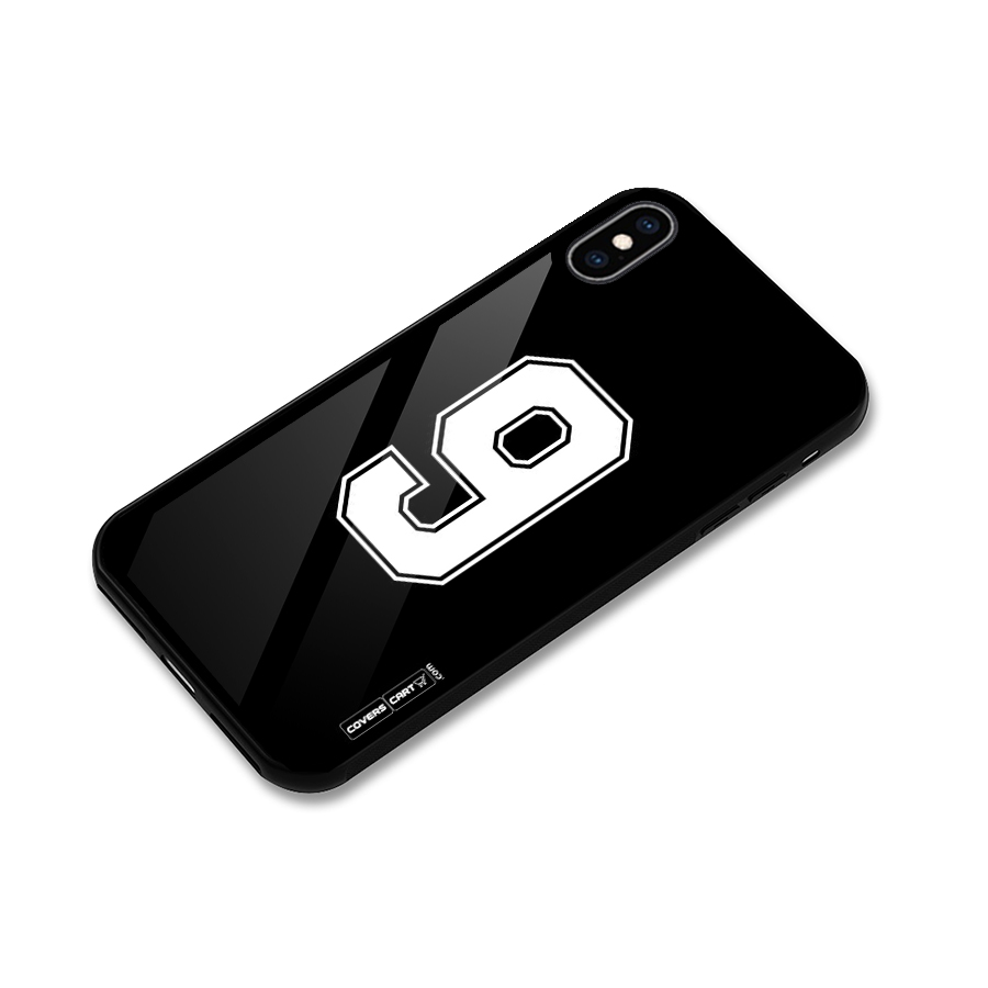 Number 9 Glass Back Case for iPhone XS Max