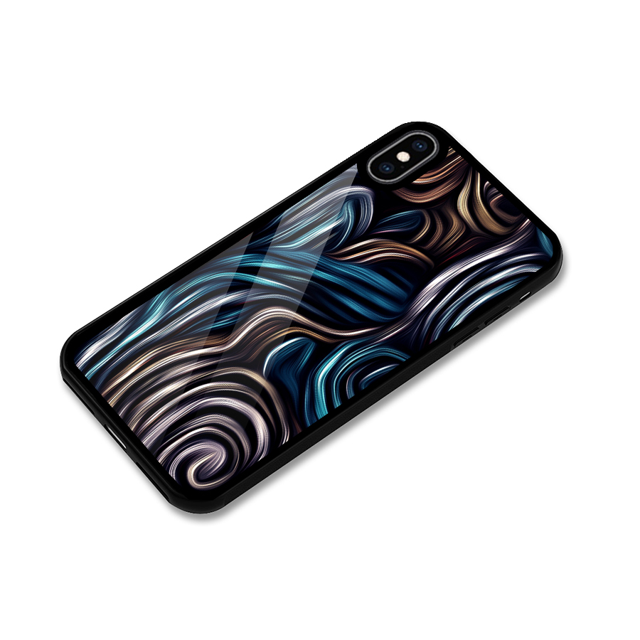 Oil Paint Artwork Glass Back Case for iPhone XS Max