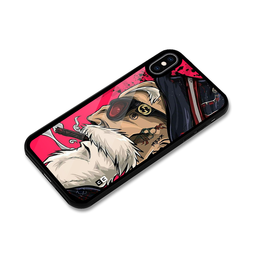 Old Man Swag Glass Back Case for iPhone XS Max