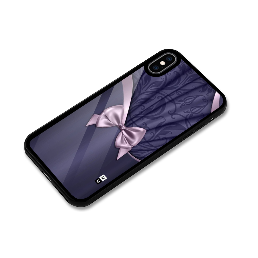 Pink Ribbon Glass Back Case for iPhone XS Max