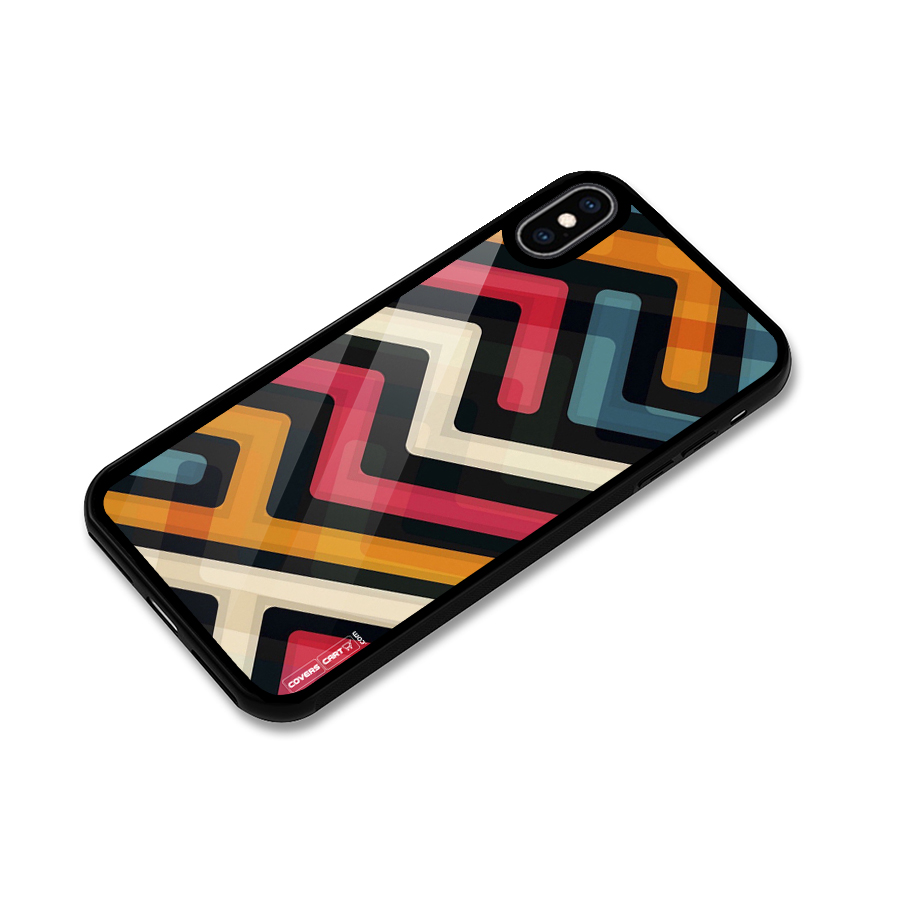 Pipelines Glass Back Case for iPhone XS Max