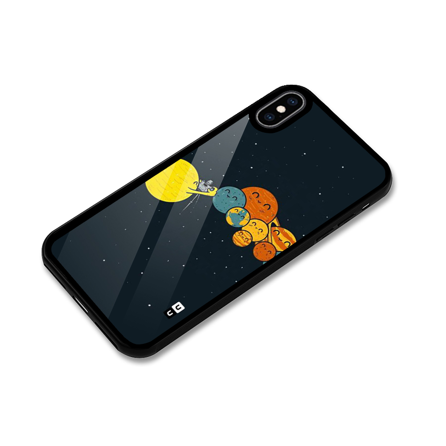 Planet Family Glass Back Case for iPhone XS Max