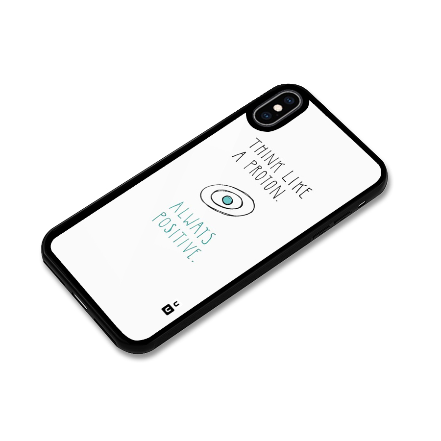 Proton Positive Glass Back Case for iPhone XS Max