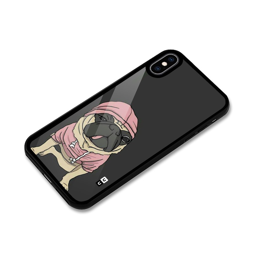 Pug Swag Glass Back Case for iPhone XS Max