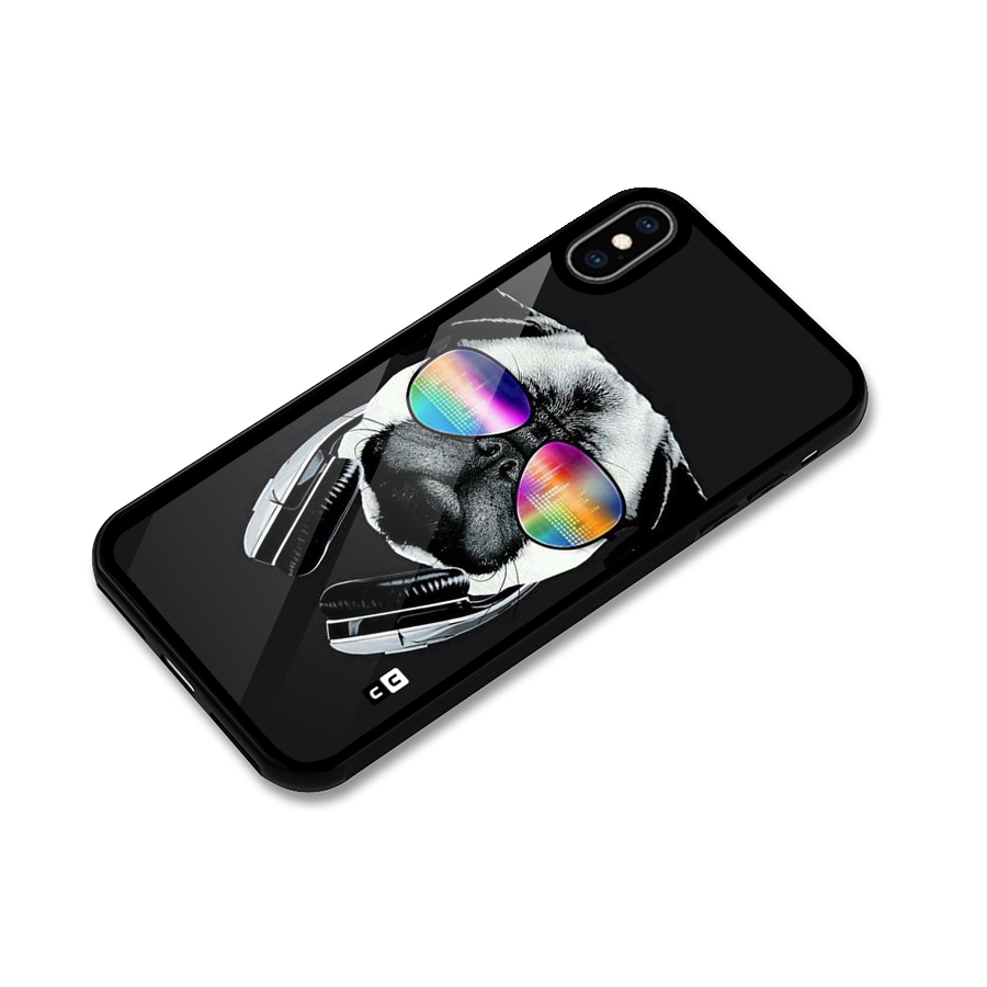 Rainbow Dog Swag Glass Back Case for iPhone XS Max