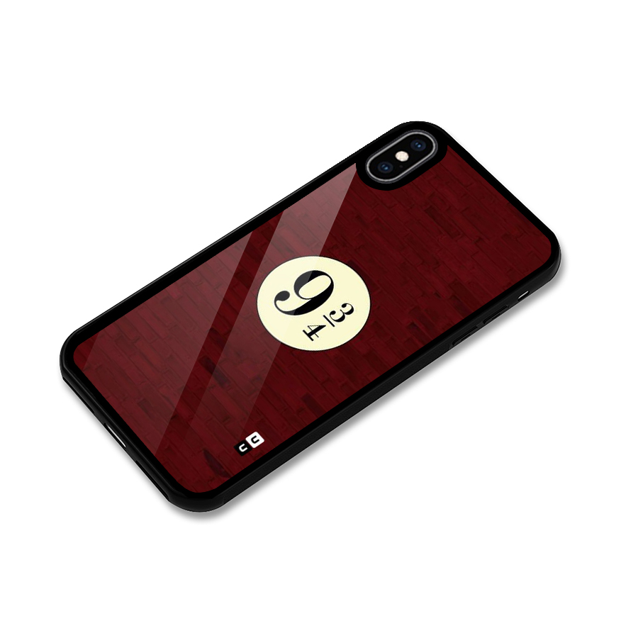 Red Wall Express Glass Back Case for iPhone XS Max