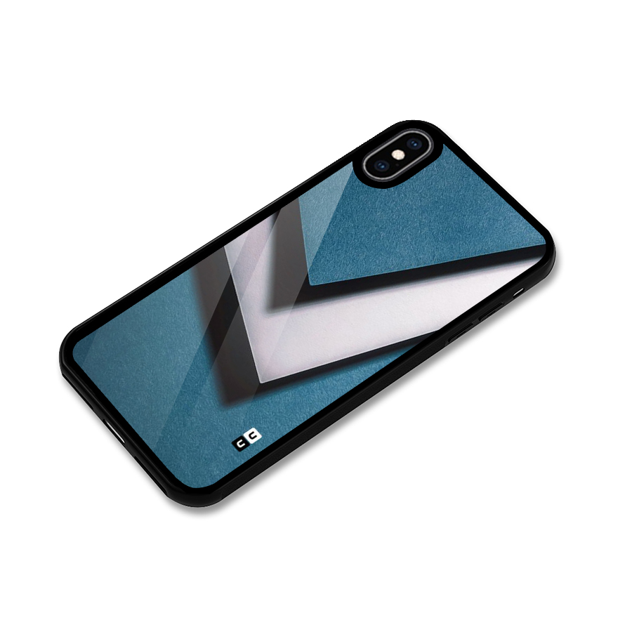 Simple Right Tick Glass Back Case for iPhone XS Max