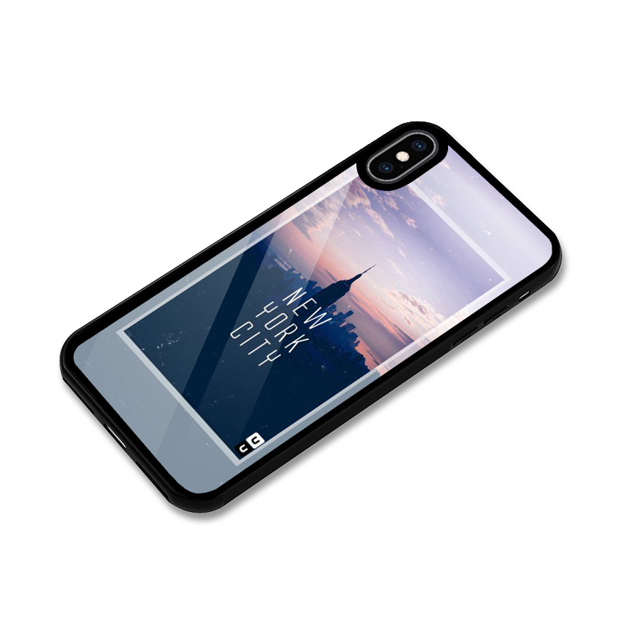 Sleepless City Glass Back Case for iPhone XS Max