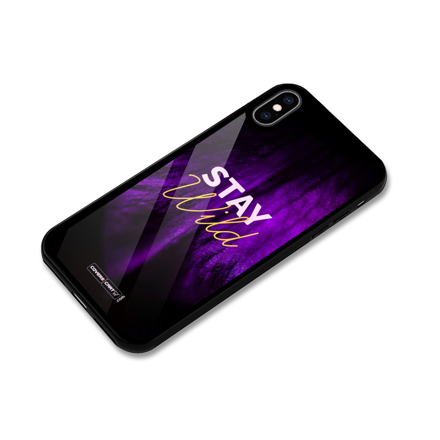 Stay Wild Glass Back Case for iPhone XS Max