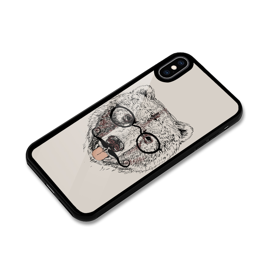 Studious Bear Glass Back Case for iPhone XS Max