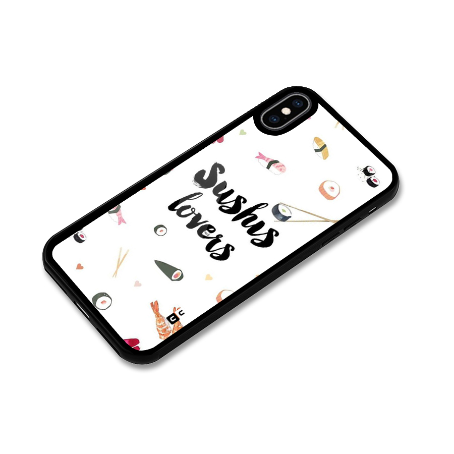 Sushi Lovers Glass Back Case for iPhone XS Max