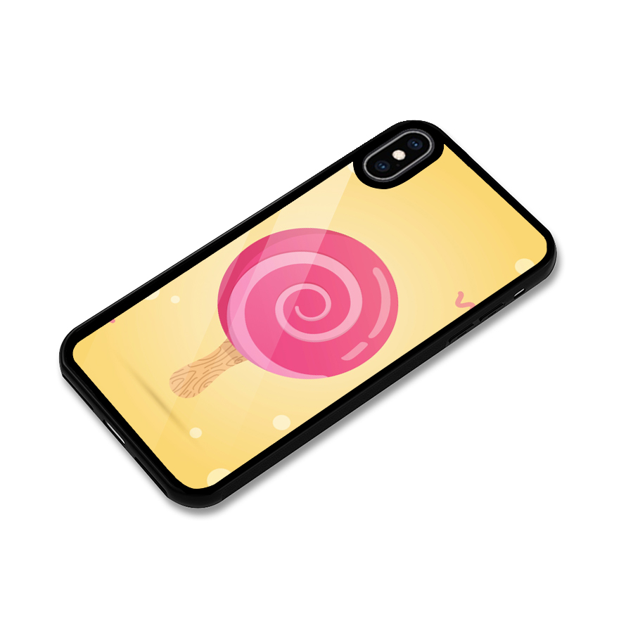Swirl Ice Cream Glass Back Case for iPhone XS Max