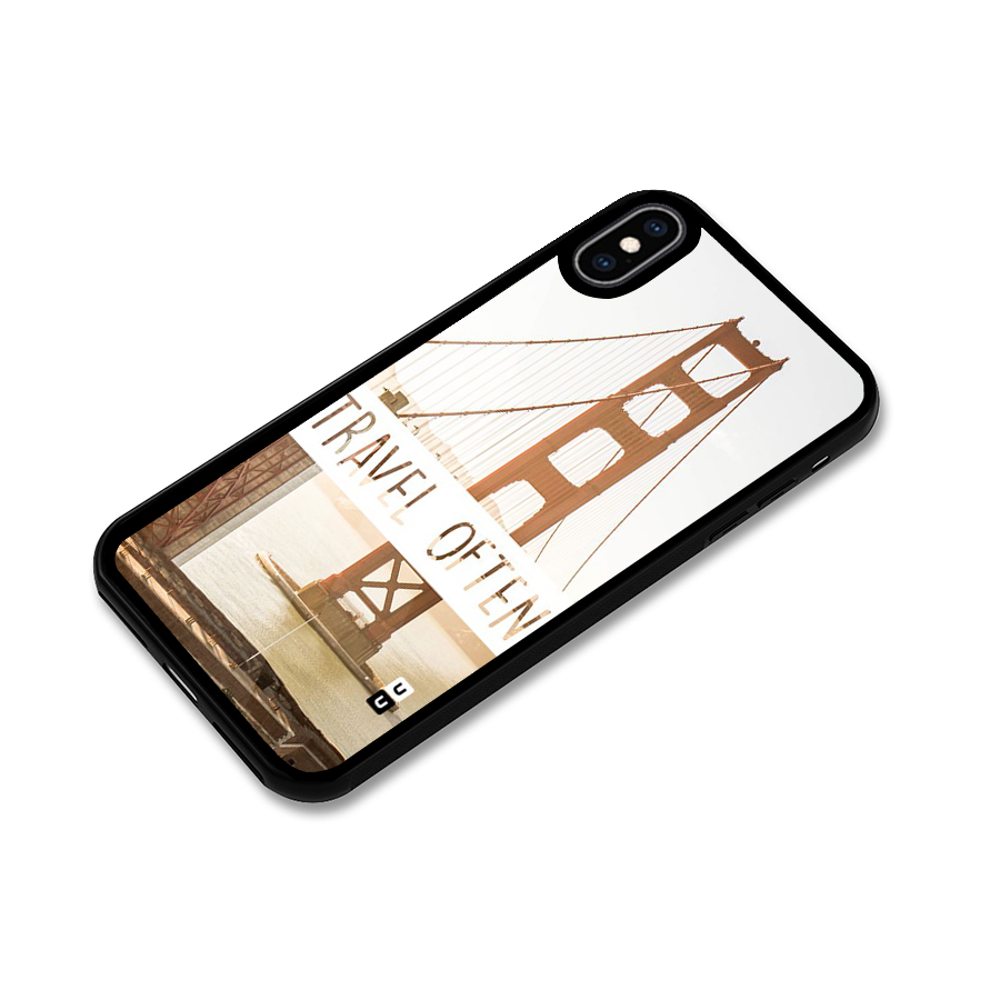 Travel Often Glass Back Case for iPhone XS Max