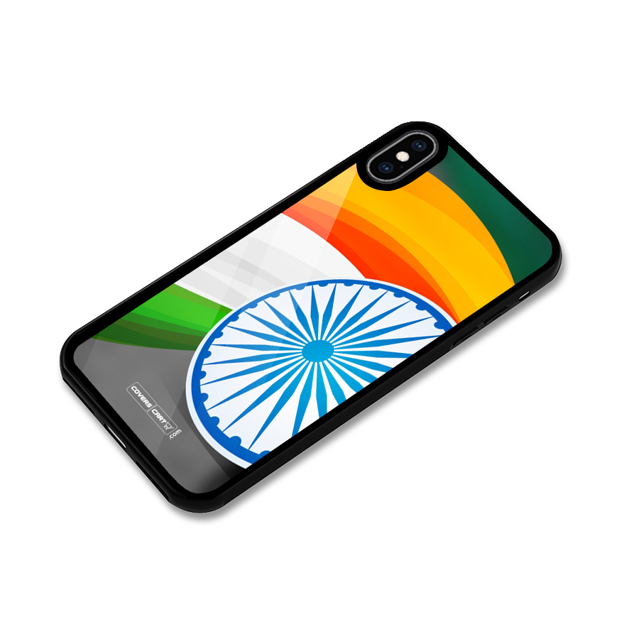 Tri Color Glass Back Case for iPhone XS Max