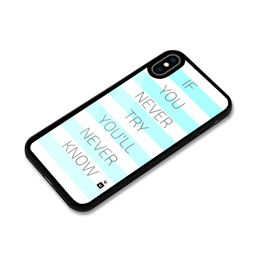 Try Know Glass Back Case for iPhone XS Max