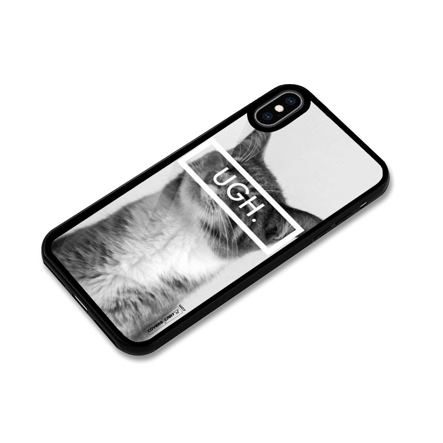 Ugh Kitty Glass Back Case for iPhone XS Max