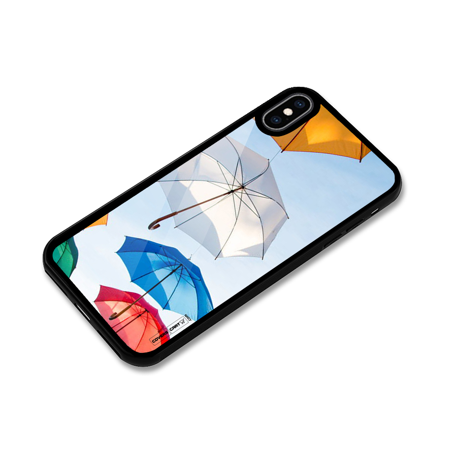 Umbrella Sky Glass Back Case for iPhone XS Max