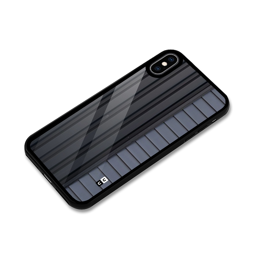Vertical Horizontal Glass Back Case for iPhone XS Max