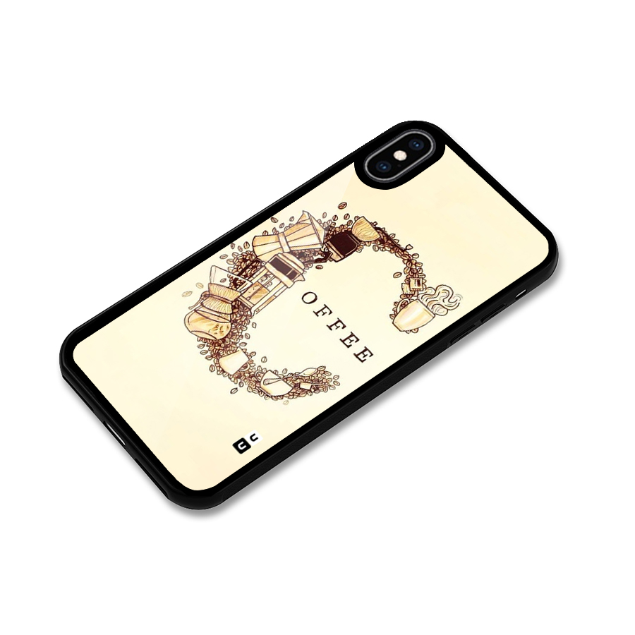 Vintage Coffee Glass Back Case for iPhone XS Max