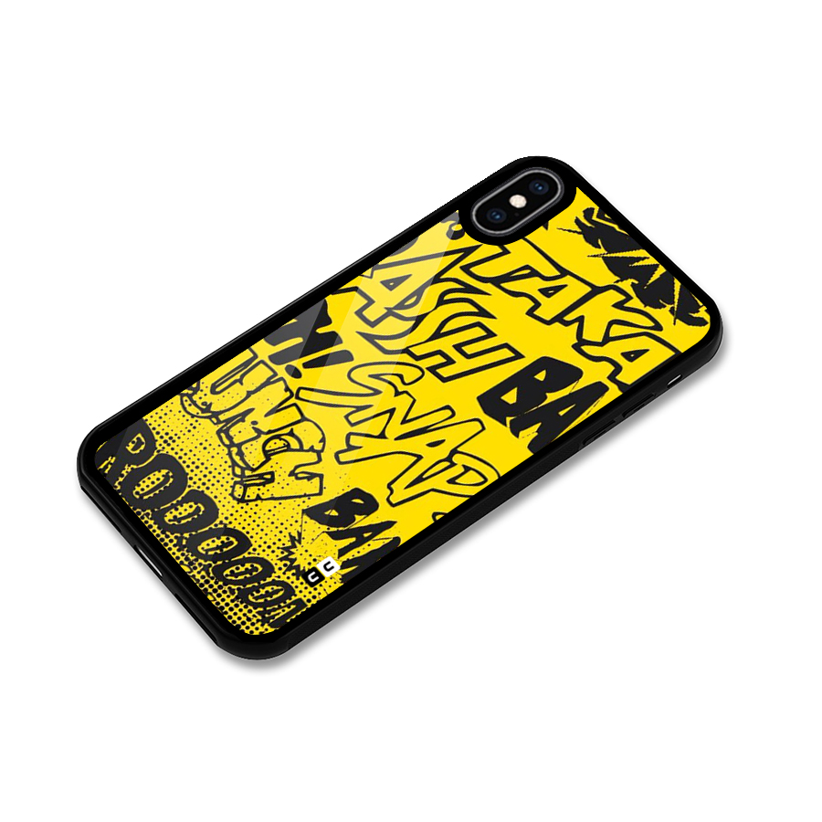 Vroom Snap Glass Back Case for iPhone XS Max