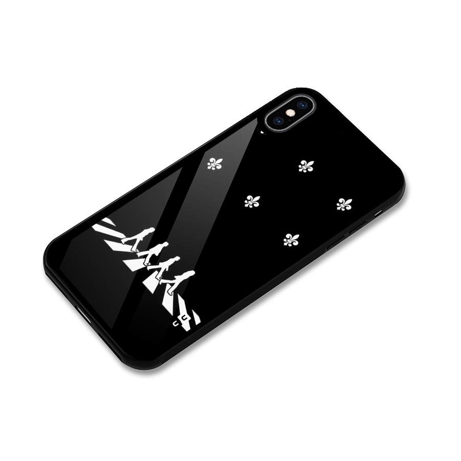 Walking Four Glass Back Case for iPhone XS Max