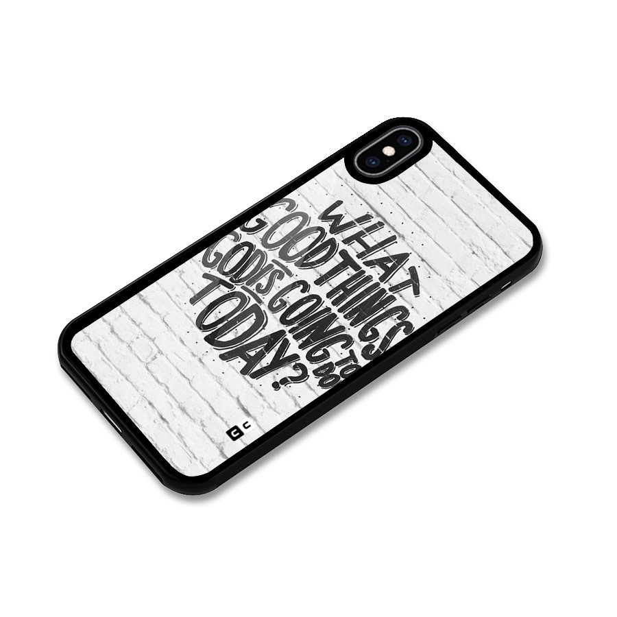 Wall Good Glass Back Case for iPhone XS Max