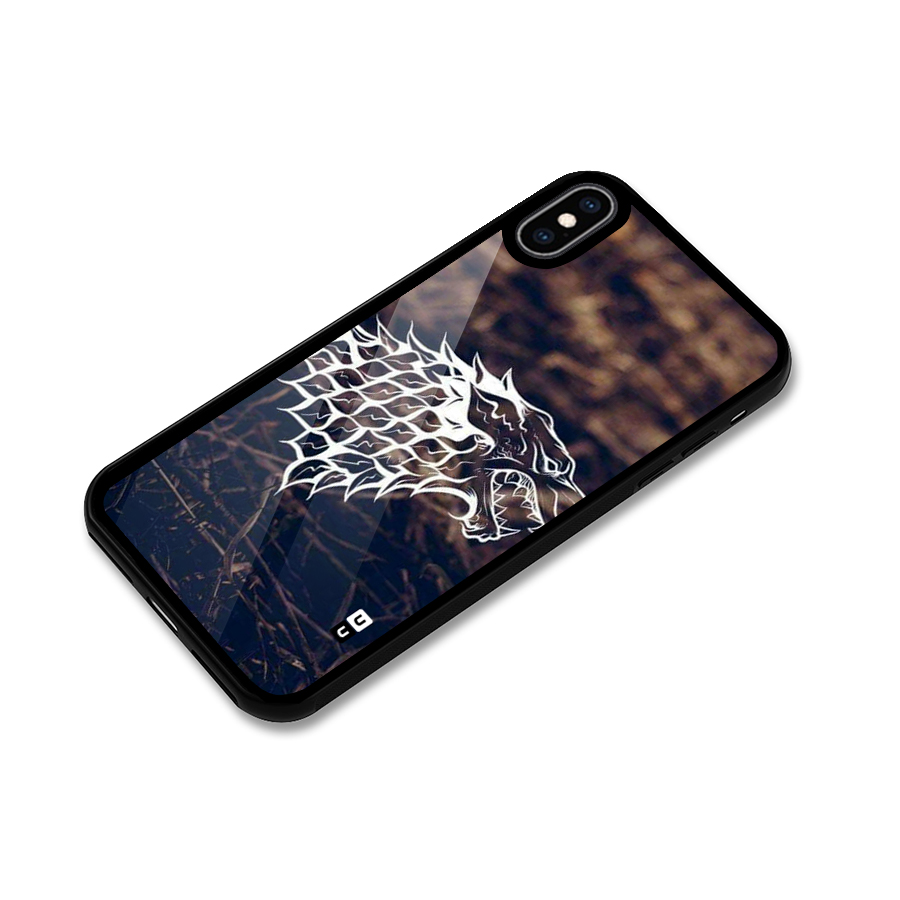 Wolf In White Glass Back Case for iPhone XS Max