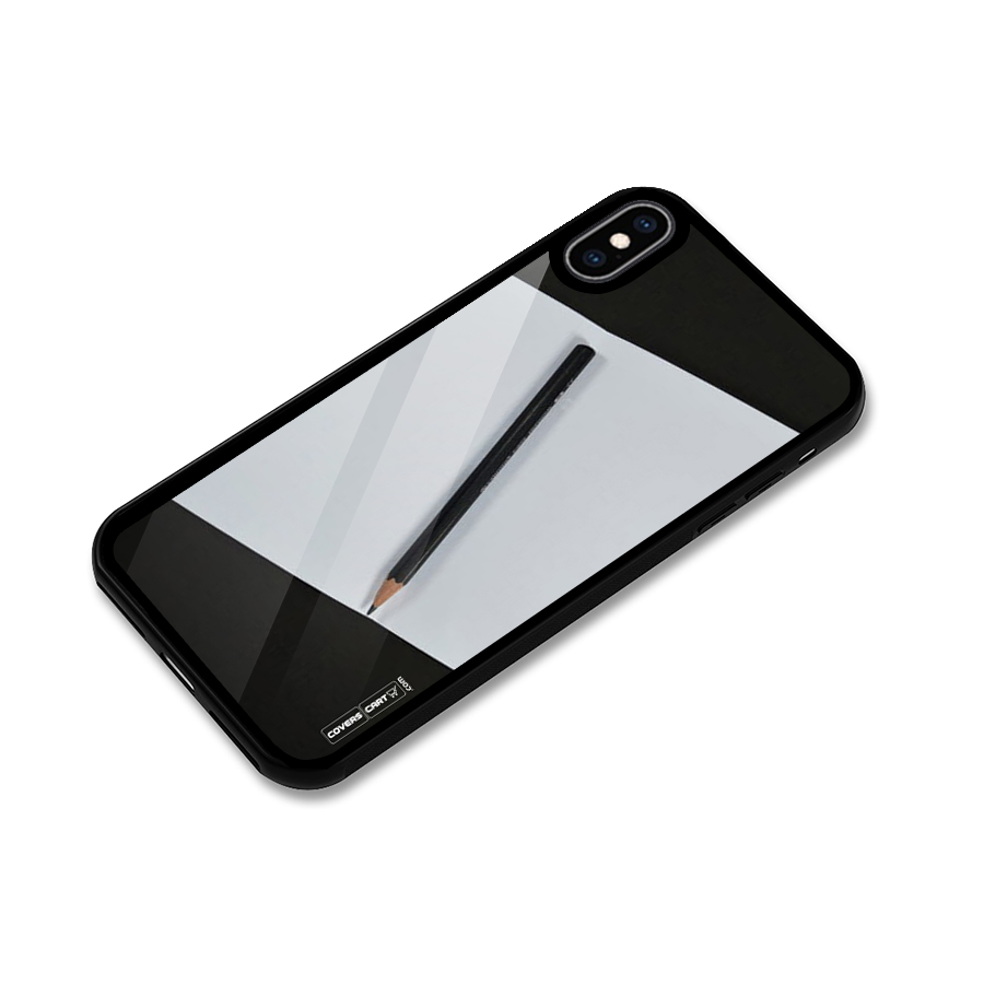 Write Your Thoughts Glass Back Case for iPhone XS Max